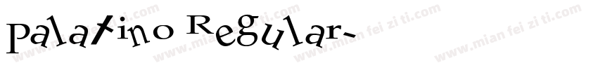 Palatino Regular字体转换